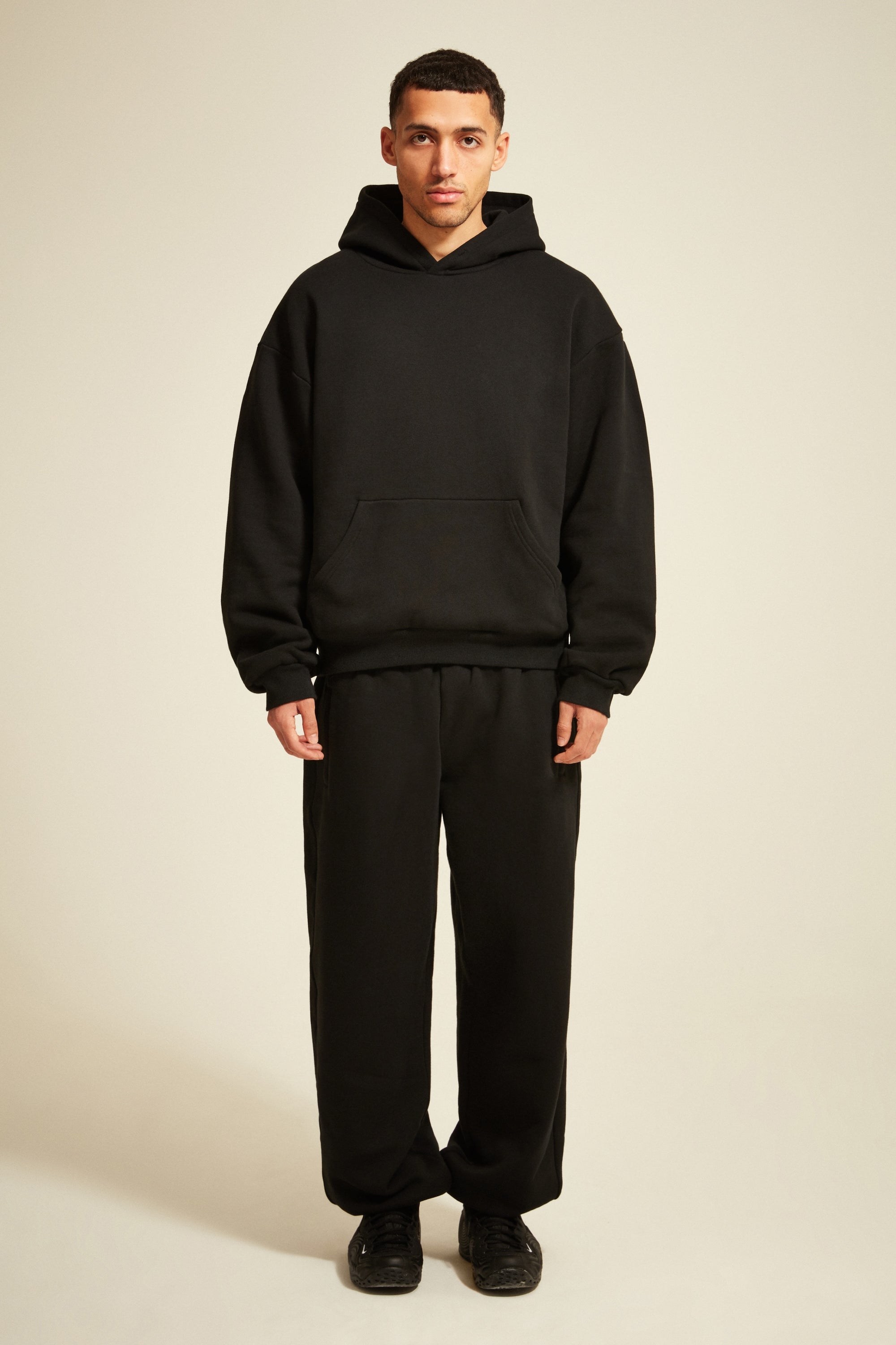 001 Double Layer Hooded Sweater
