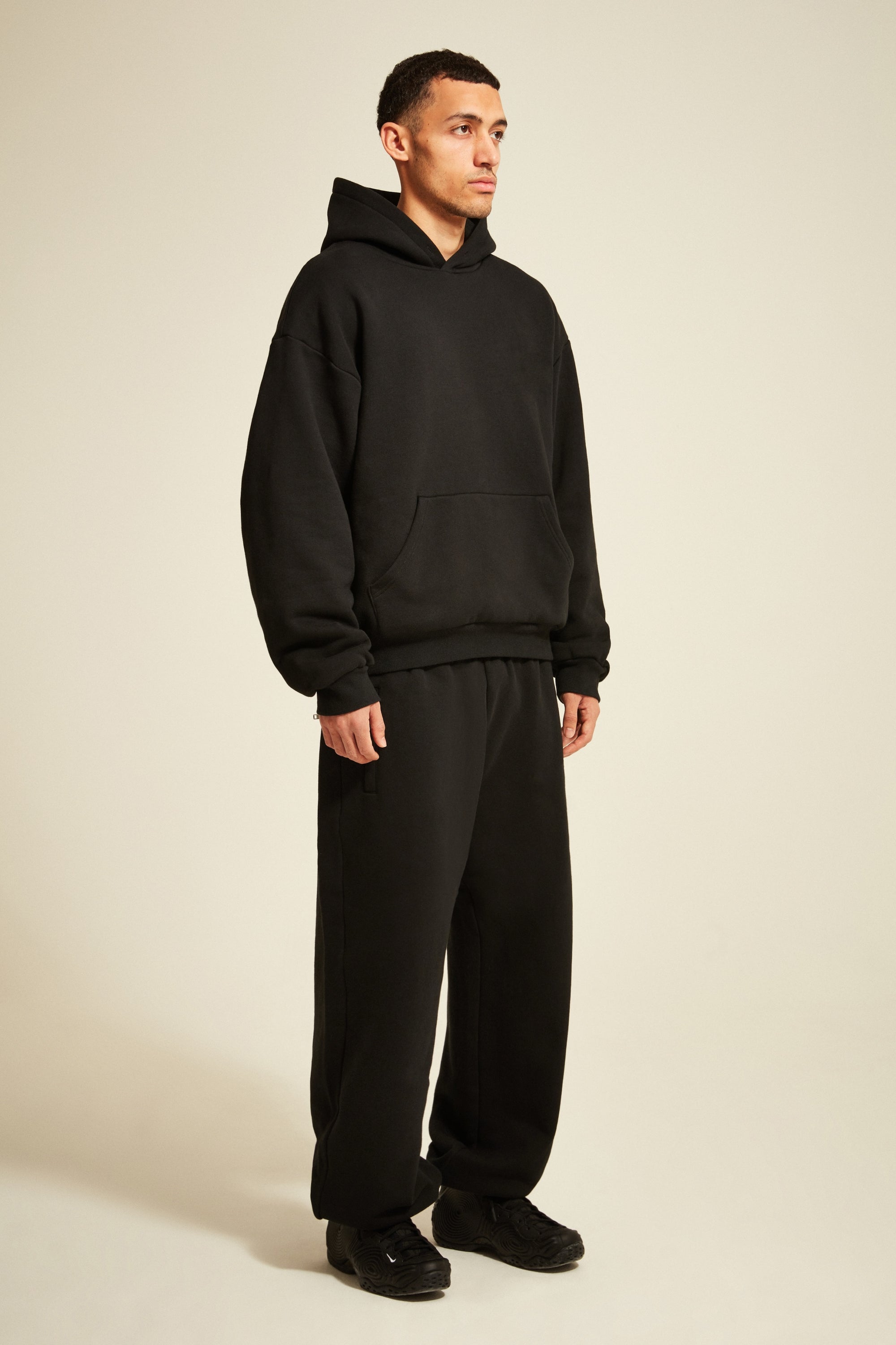 001 Double Layer Hooded Sweater