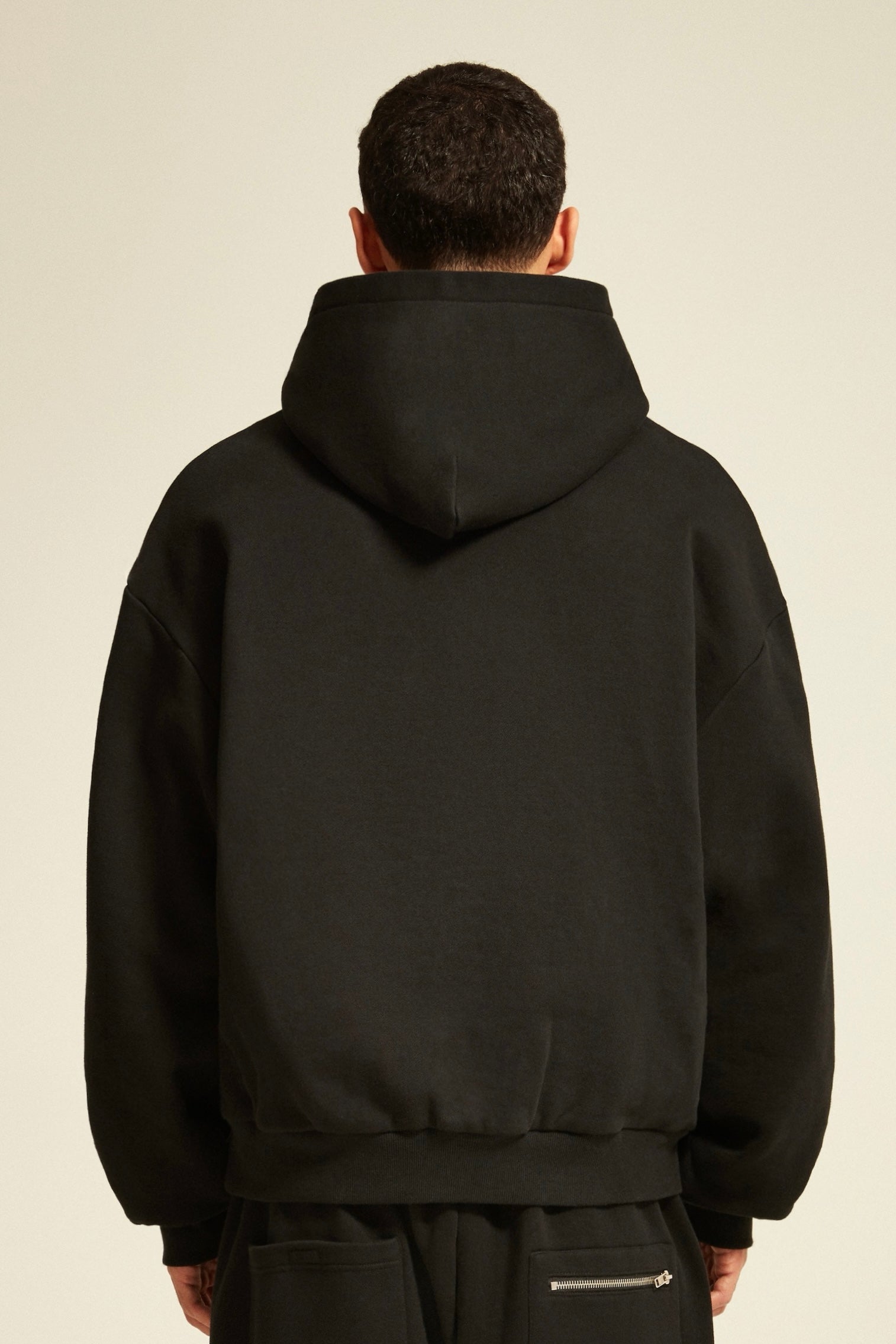 001 Double Layer Hooded Sweater